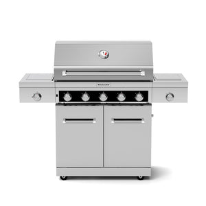 5-Burner Propane Gas Grill in Stainless Steel with Searing and Side Burners