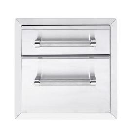 Built-in Grill Cabinet Drawer Storage, 18", Stainless Steel